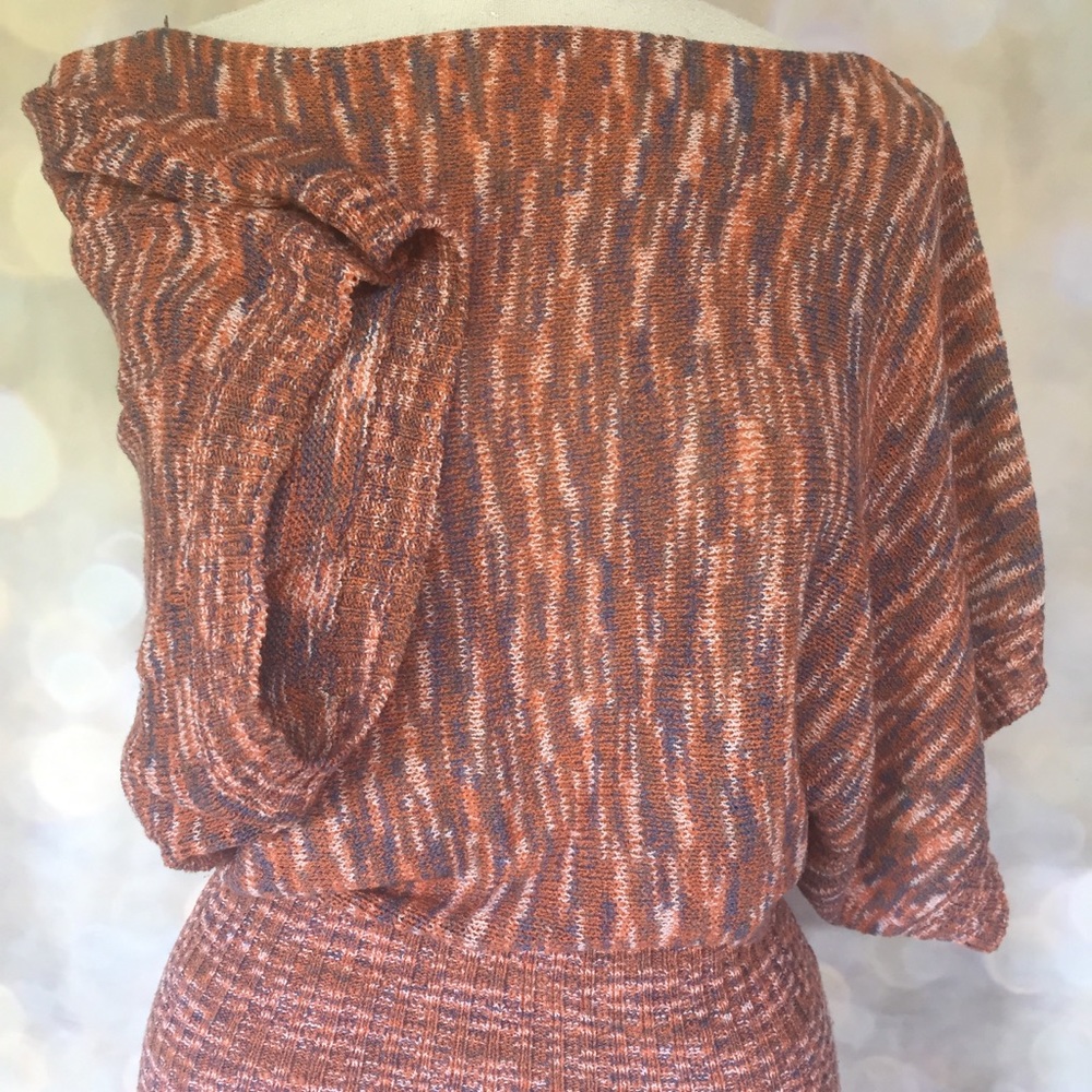 Zinga Dolman Sleeve Pullover Shirt S Wide Band Retro 70s Style